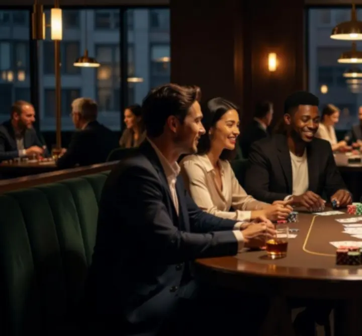 Stylový pokerový večer u baru v restauraci Bohema Live